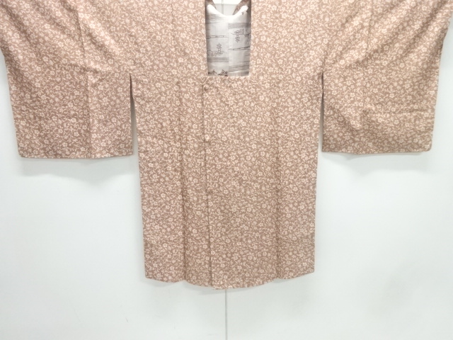 未使用品　花唐草模様道行コート